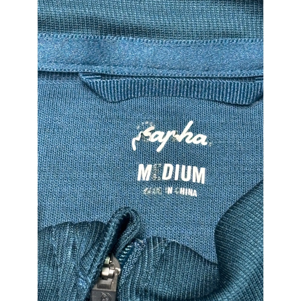 Rapha Mens Short Sleeve Tricolour Cycling Jersey Blue Merino Wool Blend Medium - Picture 3 of 8